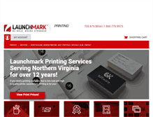 Tablet Screenshot of launchmarkprinting.com